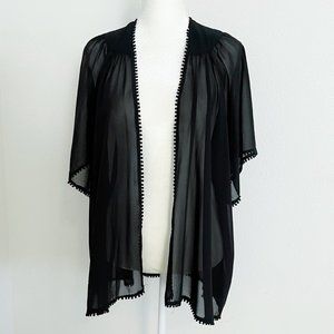 Forever 21 Sheer Black Kimono